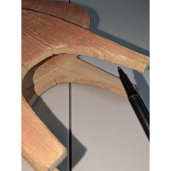 Nativity Set w/ Holy Family 3 Wise Men & Camel Wood/Metal/Ceramic Rustic - Picture 7 of 16